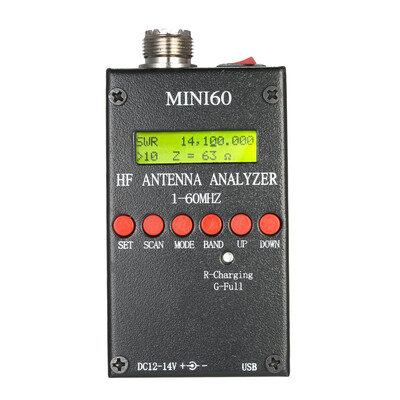 

Mini60 Antenna Analyzer Meter 1-60MHz SARK100 AD9851 HF ANT SWR for Ham Radio Hobbists