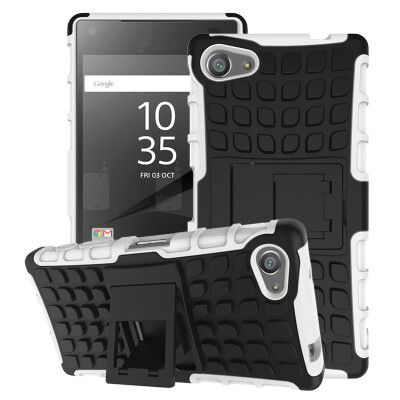 

Fivice Sony Z5 MiniZ5 Compact Case TPU anti-fall tire pattern back clip bracket phone case