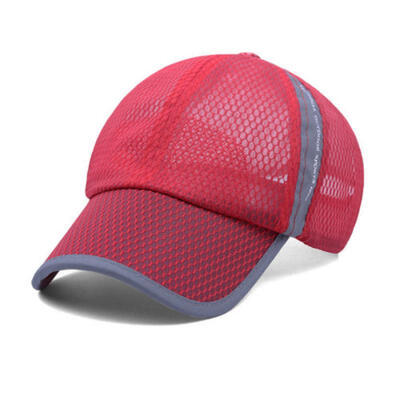 

New Plain Baseball Cap Solid Trucker Blank Curved Visor Hat Mesh Women Men Hat