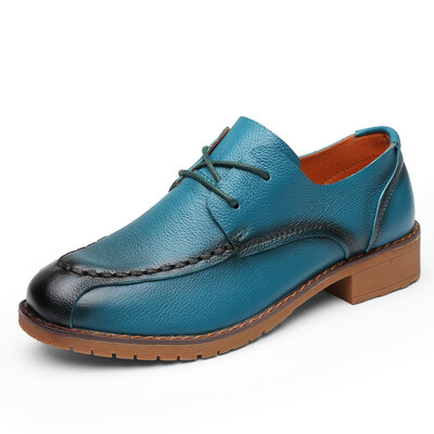 

Womens Shoes Fashion Casual Shoes Genuine Leather Shoes High Heels Breathable Shoes For Women Black Red Brown Blue Yellow