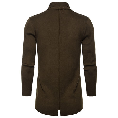 

AOWOFS mens foreign trade cardigan jacket mens European&American tide long sweater sweater YM021