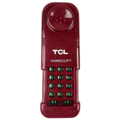 

TCL HA868 (32) P / T фиксировано стационарный телефонный шнур маленький крюковой проверка линия Туалет Кухонные обычные клавиши кнопочного имеют фиксированный стационарный кабель (красный)