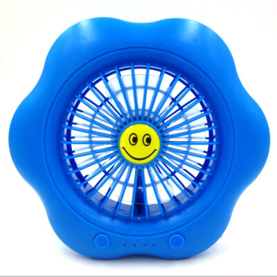 

USB Mini Portable Fan Pocket Desk Handheld Blower Air Cooler Battery Fan with LED illumination