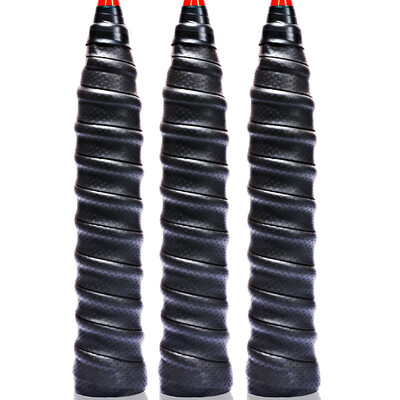 

Liang Jian badminton racket pressure point keel handmade tennis racket sweat banded fish pole handle leather black 3