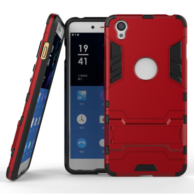 

MOONCASE Hybrid Kickstand Hard PC Anti Scratches +Soft TPU Inner Protection Shell Slim Lightweight 2 in 1 Case Cover for OnePlus X