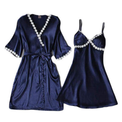 

Sexy Lingerie Women Silk Lace Robe Dress Babydoll Nightdress Nightgown Sleepwear
