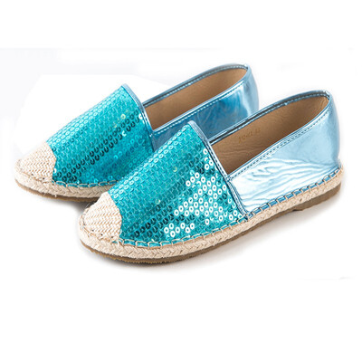 

Womens Sparkly Sequins Cap Toe Low Cut Driving Slip-on Espadrilles Flats Shoes
