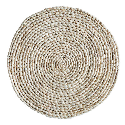

UpperX Corn Straw Braided Dining Table Mats Extra Thick Coasters Mat Natural Handmade Woven Table Placemat Resuable Pad