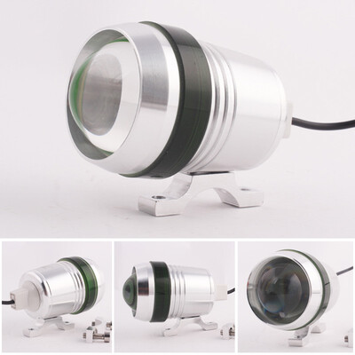 

1pcs Motorbike U3 LED Headlight Driving auxiliary Light Fog lamp silver shell 12V 30W 1500lm Angel Lamp Motorcycle Spotlight