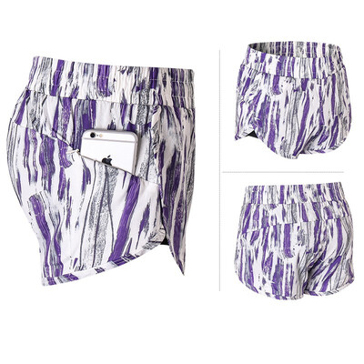 

Womens Sports Shorts High-elastic pockets tight-fitting breathable casual yoga shorts