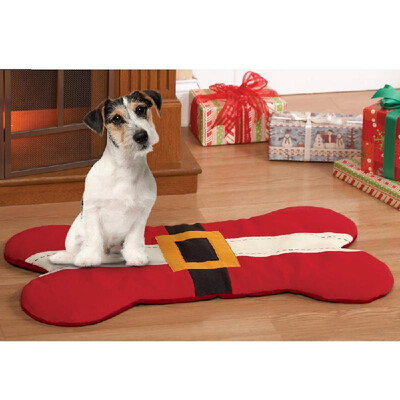 

Festnight Super Soft Pet Dog Bone Shaped Mat Pad Cushion Christmas Ornament Festival Home Decoration