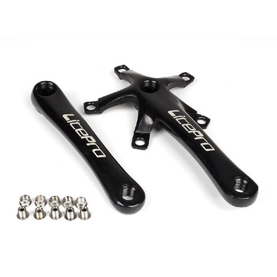 

Bike Cycling Bicycle 170MM Crank Arm Set Folding Bike Crank BCD 130MM Five Square Holes Crankset Bike Accessories