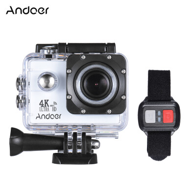 

Andoer AN4000 4K 30fps 16MP WiFi Action Sports Camera 1080P 60fps Full HD 4X Zoom Waterproof 40m 2" LCD Screen 170° Wide Angle Len