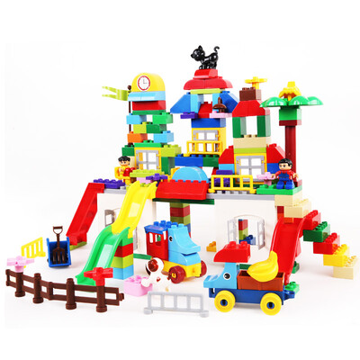 

hook hook hands children early education puzzle toys large particles plastic building blocks toys three-dimensional spelling creative construction scenarios assembled blocks 105 sets