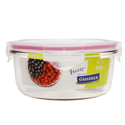 

Jingdong Supermarket Sanguang Cloud glasslock Korea imported tempered glass lunch box microwave oven bowl preservation box sealed lunch box MCCB095 920ml