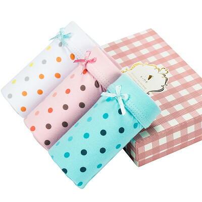 

Red beans (Hodo) girls underwear in the large class A standard 3 shorts HD6K726 pink and white 150/75
