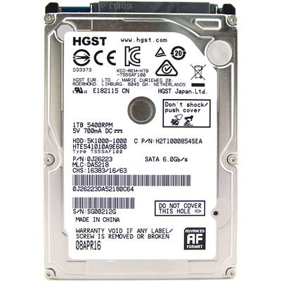 

HGST Enhanced Laptop Harddisk SATA6Gb / s