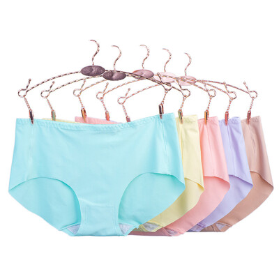

Antarctic people Nanjiren NF13X20342 ladies underwear 5 mixed with ice dressing a piece of no trace triangle underwear solid color cotton crotch waist sexy color