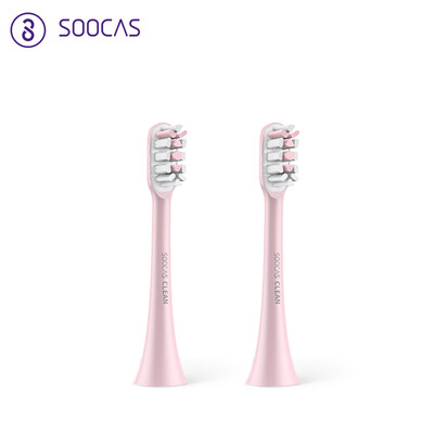 

Xiaomi Ecological Chain Su Shi SOOCAS Sonic Electric Toothbrush Head Two Pack Universal Clean X3 Universal Brush Head Pink