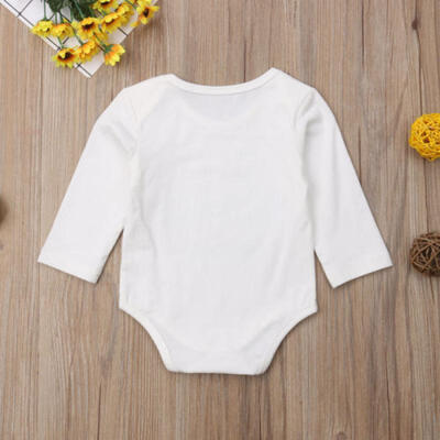

Newborn Baby Boy Girls Cotton Letter Romper Jumpsuit Bodysuit Outfit Clothes