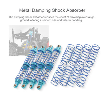 

4pcs 100mm Metal Shock Absorber Damper for 110 Traxxas HSP Redcat RC4WD Tamiya Axial SCX10 D90 HPI RC Crawler Car