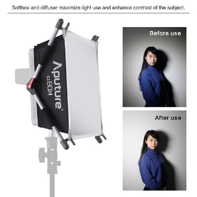 

Aputure EZ BOX Portable Photography Studio Diffuser Cloth Softbox Fabric Grid Kit with Carrying Bag for Amaran AL-528 & HR-672