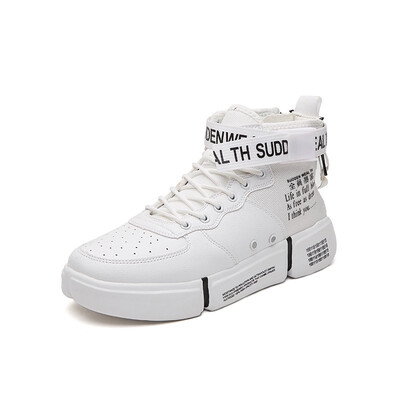 

Mens shoes autumn high shoes casual sports shoes hip hop Korean version of the trend of wild tide shoes