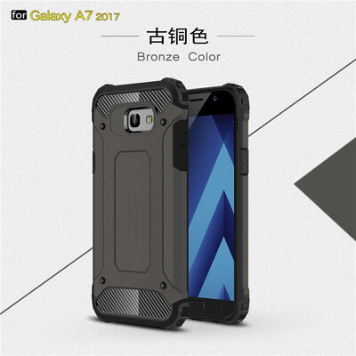 

Fivice Samsung Galaxy A7 2017A720 case Luxury Silicone Diamond Armor PC Hard Shell Phone Case