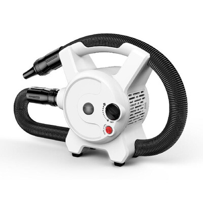 

Dadypet 32HP 2400W Dog Cat Hair Dryer Stepless Adjustable Speed Blower Heater with 3 Wind Concentrators Pet Grooming Supplies