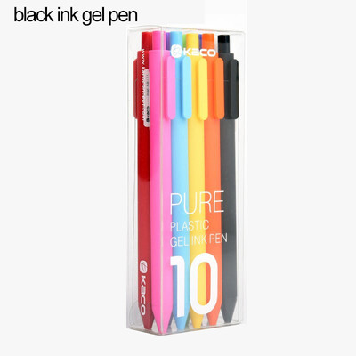 

KACO Pure Retractable Gel Ink Pens Fine Point 05mm Click Pens for Coloring Book Planners 10pcsset