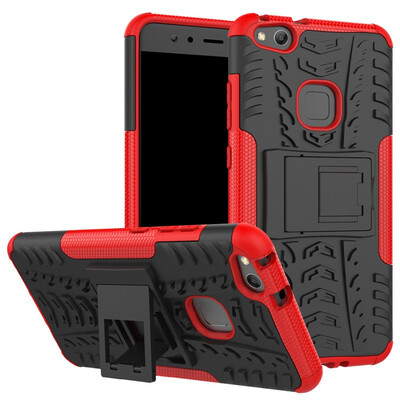 

Fivice Huawei Nova 3i Case TPU anti-fall tire pattern back clip bracket phone case
