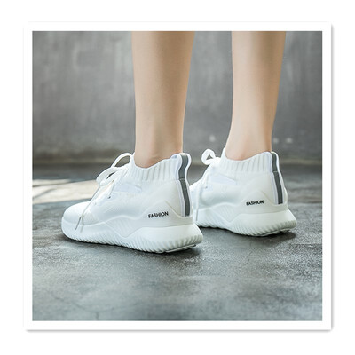 

2018 new Harajuku style sneakers sports mesh breathable white shoes women