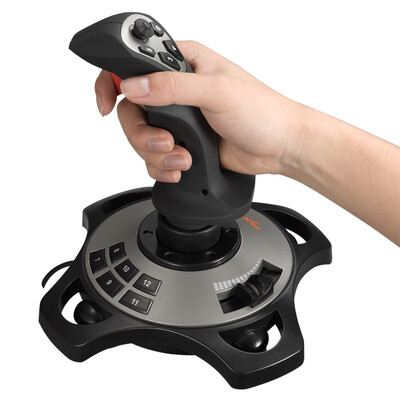 

Lai Shi Da PXN PXN-2113 Thunder PRO Wired Vibration Simulator Flight Joystick supports Microsoft Flight Simulator War Thunder Tank World&other flying games
