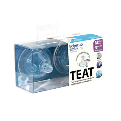 

CherubBaby Fun Babe Australian National Brand Leakproof Wide Caliber Simulation Breastmilk Silicone Baby Pacifier  No 3-6 Months 2 Pack
