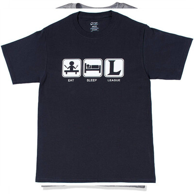 

Adult Eat Sleep League T-Shirt