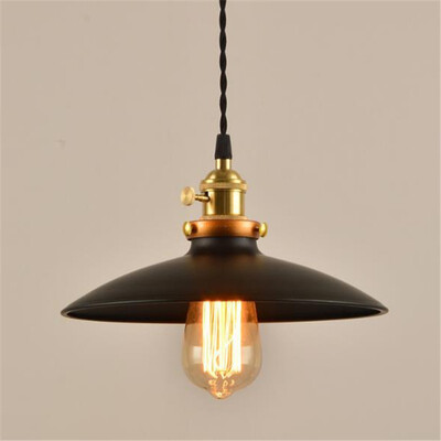 

Baycheer HL482986 32CM Satin Black Vintage Open Bulb Hanging Light Fixture