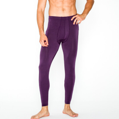 

Hengyuan Xiang color Ram Mo Dyer Qiuqi single men warm pants thin section underwear deep purple 175100