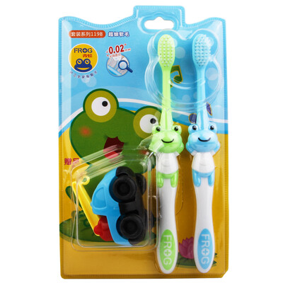 

Frog костюм по уходу за ребенком десневой мягкой щетиной зубной щетки × 2 119В (цвет случайные подарки в течение 3-х лет применяются)