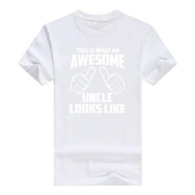 

Awesome Uncle Looks Like - Funny Family Relationship Nephew Niece - Adult Mens Cotton T-Shirt