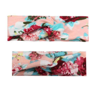 

2 Pack Mom&Me Flora Crossing Headband Baby Girl Elastic Headwrap Hairband AU