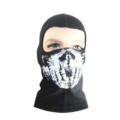 

Ghost Skull Mask Full Face Skeleton Hood Balaclava Biker Motorcycle Riding Cycling Masks Costume Halloween Props