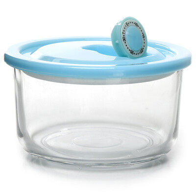 

Jingdong Supermarket] Ke Ruisuo NC-8619 glass round storage fresh bowl lunch box lunch box 500 ml