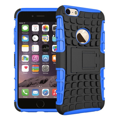 

Fivice iPhone 66S Case TPU anti-fall tire pattern back clip bracket phone case