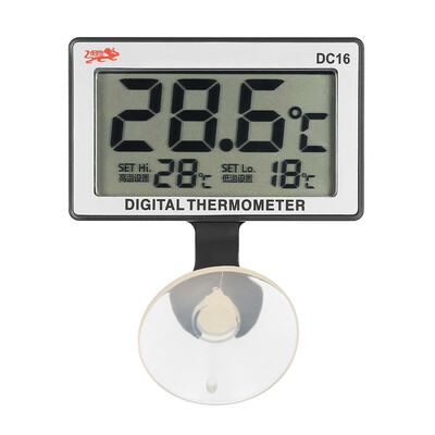

LCD Digital Fish Tank Aquarium Thermometer Submersible Water Temperature Meter 0°C50°C HighLow Temperature Alarm