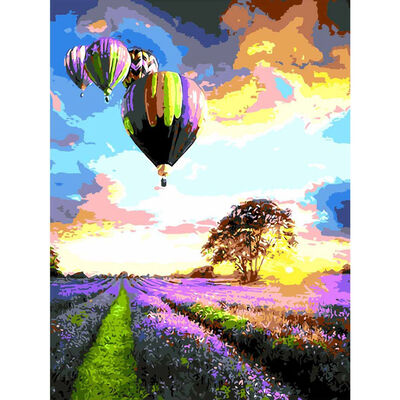 

UpperX Romantic Balloon DIY Digital Painting Kits Landscape Modern Wall Art Canvas Painting For Home Decor
