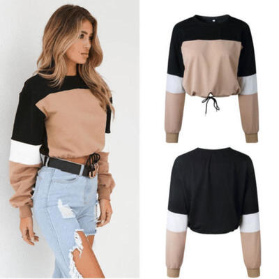 

Fashion Womens Ladies Summer Long Sleeve Loose T-Shirt Casual Blouse Shirt Tops