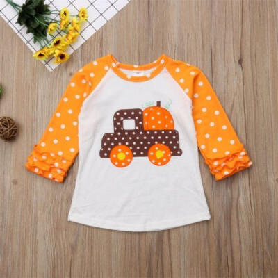 

Halloween Toddler Baby Kids Girl Boy Girl Long Sleeve Tops Cotton Tee Blouse