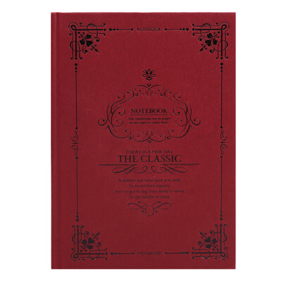 

Morning light M & G APYDY971 retro A5 hard copy of the notebook diary 128 pages brown red