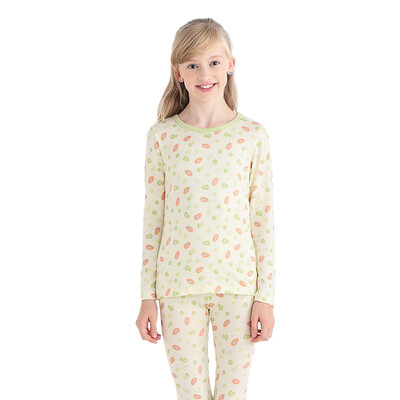 

VIV & LUL children's underwear sets girls autumn clothes autumn pants sets modal DL117159 tender yellow at the end of full 150cm