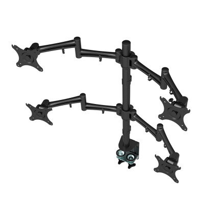 

Loctek D2Q Full Motion Quad Monitor Arm Desk Mount Stands Fits Most 10-27 inches Computer Monitor ,Clamping Supports 22 lbs per arm